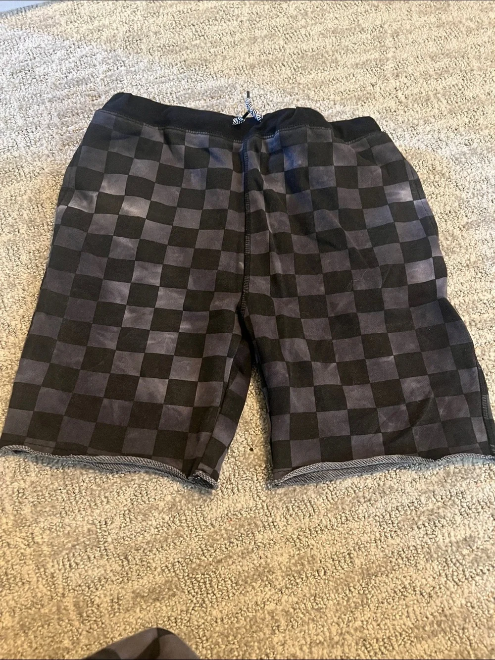 Appaman Kids Checkerboard Black and Gray Matching Set